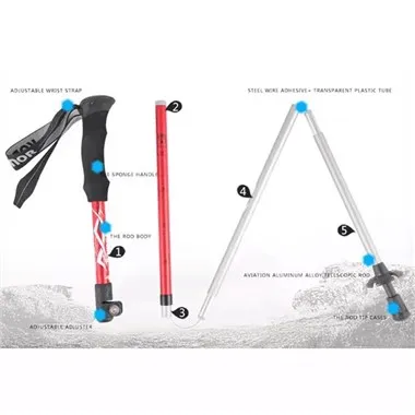 Folding Travel Hiking Pole